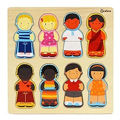 Wooden multicultural jigsaw for sale  Delivered anywhere in Ireland