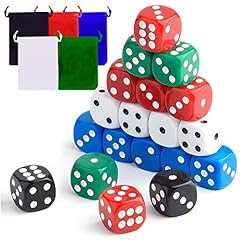 ASTARON 25 Pcs Game Dice Set 6 Sided Square Corner for sale  Delivered anywhere in Canada