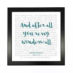 Oasis wonderwall typography for sale  Delivered anywhere in UK
