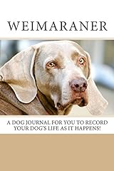 Weimaraner dog journal for sale  Delivered anywhere in Ireland