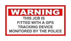 Warning jcb gps for sale  Delivered anywhere in UK