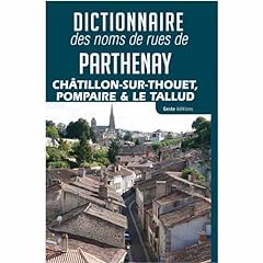 Dictionnaire noms rues d'occasion  Livré partout en France