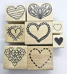 Hearts rubber stamp for sale  Delivered anywhere in USA 