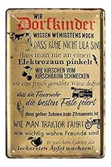 Blechschild wir dorfkinder gebraucht kaufen  Wird an jeden Ort in Deutschland