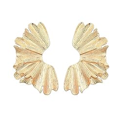 Gold flower earrings for sale  Delivered anywhere in USA 