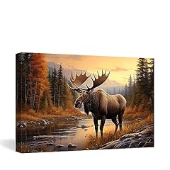 Doartdo moose canvas for sale  Delivered anywhere in USA 