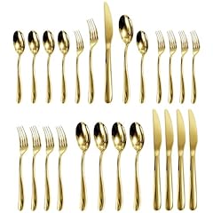 Piece gold silverware for sale  Delivered anywhere in USA 