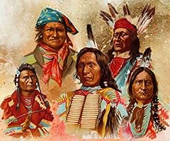 20 x 24 Poster Native American Indian Chiefs Art Collage for sale  Delivered anywhere in Canada