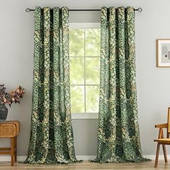 Green pattern curtains for sale  Delivered anywhere in USA 