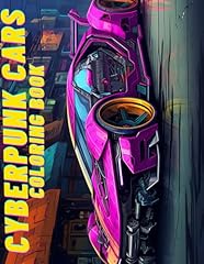 Cyberpunk cars coloring for sale  Delivered anywhere in UK