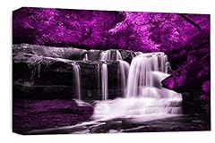 Purple waterfall canvas for sale  Delivered anywhere in UK
