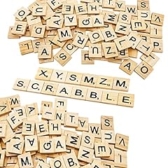 XYSMZM 400 Pcs Scrabble Letters, Wood Scrabble Tiles for sale  Delivered anywhere in USA 