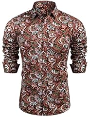 Coofandy men paisley for sale  Delivered anywhere in USA 