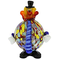 GlassOfVenice Murano Glass Clown - Round for sale  Delivered anywhere in Canada
