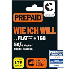 Congstar prepaid will gebraucht kaufen  Wird an jeden Ort in Deutschland