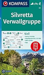 Kompass wanderkarte silvretta gebraucht kaufen  Wird an jeden Ort in Deutschland