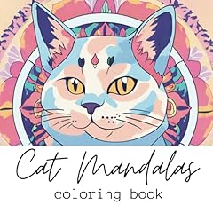 Cat mandalas coloring for sale  Delivered anywhere in UK