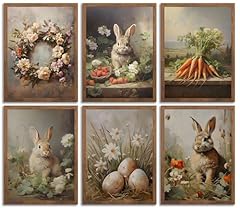 6pcs retro bunny for sale  Delivered anywhere in USA 