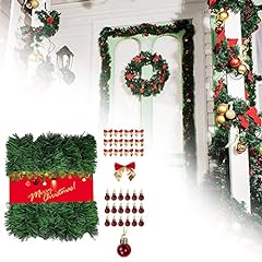Green christmas garland for sale  Delivered anywhere in UK