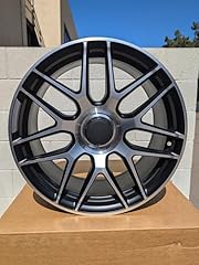 Black rims staggered for sale  Delivered anywhere in USA 
