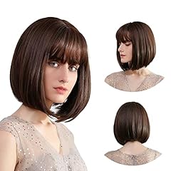 Brown bob wig for sale  Delivered anywhere in UK