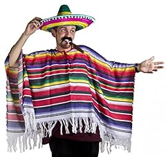 Mexican poncho multicoloured for sale  Delivered anywhere in UK