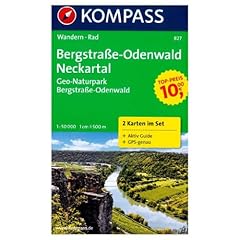 Kompass wk827 bergstrasse usato  Spedito ovunque in Italia 