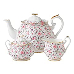 Royal Albert 8704025823 New Country Roses Rose Confetti Teaset, 3-Piece for sale  Delivered anywhere in Canada