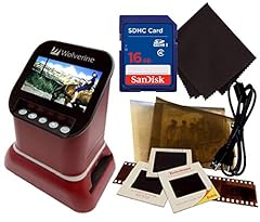 Used, Wolverine F2D Saturn Digital Film & Slide Scanner - Converts 120 Medium Format, 127 Film, Microfiche, 35mm Negatives & Slides to Digital - 4.3" LCD, 16GB SD Card, Z-Cloth & HDMI Cable Included (Red) for sale  Delivered anywhere in Canada
