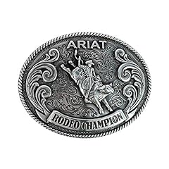 Used, Ariat Kid's Bull Rider Motif Buckle, Antique Silver, for sale  Delivered anywhere in USA 