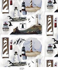 Lighthouse fleece fabric for sale  Delivered anywhere in USA 