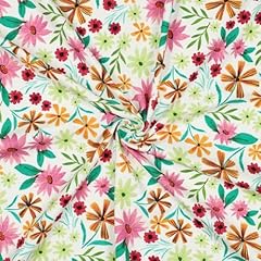 Jersey stoff blumen gebraucht kaufen  Wird an jeden Ort in Deutschland