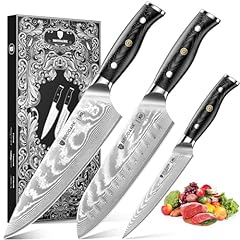 Damascus knife set for sale  Delivered anywhere in USA 