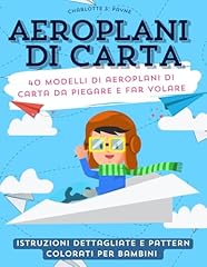 Modelli aeroplani carta usato  Spedito ovunque in Italia 