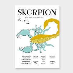 Sternzeichen skorpion infograf gebraucht kaufen  Wird an jeden Ort in Deutschland