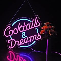 Cocktails dreams neon for sale  Delivered anywhere in USA 