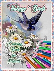 Vintage birds coloring for sale  Delivered anywhere in UK