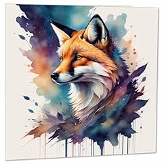 Fox watercolour greeting for sale  Delivered anywhere in UK