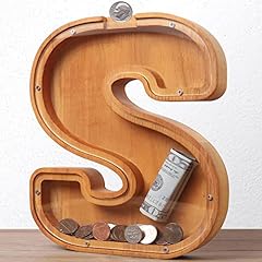 Wooden letter piggy for sale  Delivered anywhere in USA 