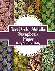 Floral gold metallic for sale  Delivered anywhere in USA 