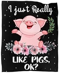 Cute pig blanket for sale  Delivered anywhere in UK