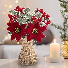 Riceshoot set poinsettia for sale  Delivered anywhere in USA 