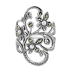 Aeravida beautiful marcasite for sale  Delivered anywhere in Ireland