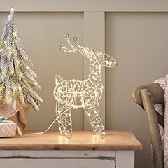 Lights4fun renna luminoso usato  Spedito ovunque in Italia 