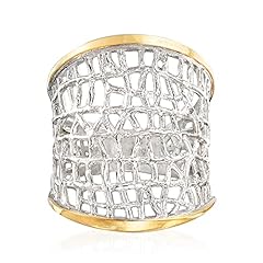 Ross-Simons Sterling Silver and 14kt Yellow Gold Free-Form for sale  Delivered anywhere in USA 