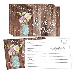 Rustic save date for sale  Delivered anywhere in UK
