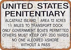 Metal sign alcatraz for sale  Delivered anywhere in USA 