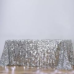 Efavormart 90x132 silver for sale  Delivered anywhere in USA 