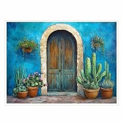Southwest cactus blue for sale  Delivered anywhere in USA 