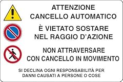 Cartello pvc attenzione usato  Spedito ovunque in Italia 